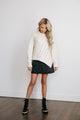 Cable Slant Sweater